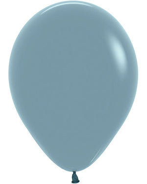 Pastel Dusk Blue 30cm Latex Balloons Pack of 100