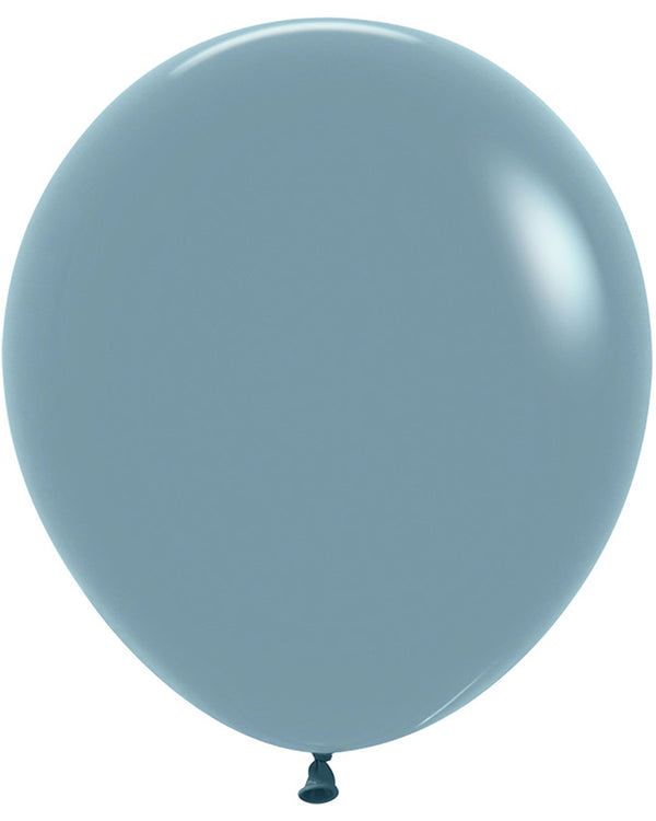 Pastel Dusk Blue 45cm Latex Balloons Pack of 6