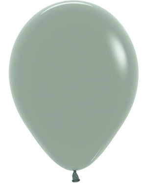 Pastel Dusk Laurel Green 12cm Latex Balloons Pack of 50