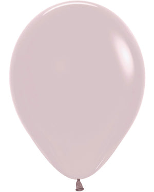 Pastel Dusk Rose 12cm Latex Balloons Pack of 50