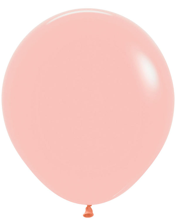 Pastel Matte Melon 45cm Latex Balloons Pack of 6