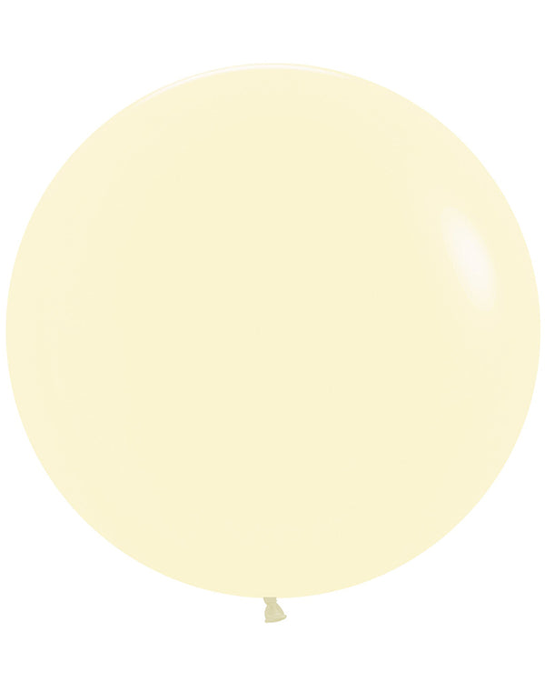 Pastel Matte Yellow 60cm Latex Balloons Pack of 10