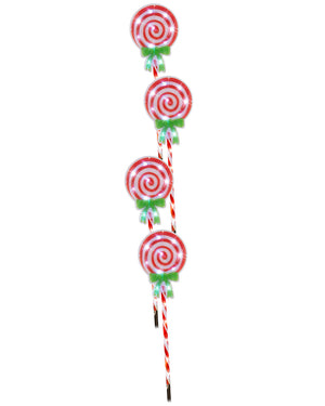 LED Christmas Candy Lollipop Path Lights 74cm Pack of 4