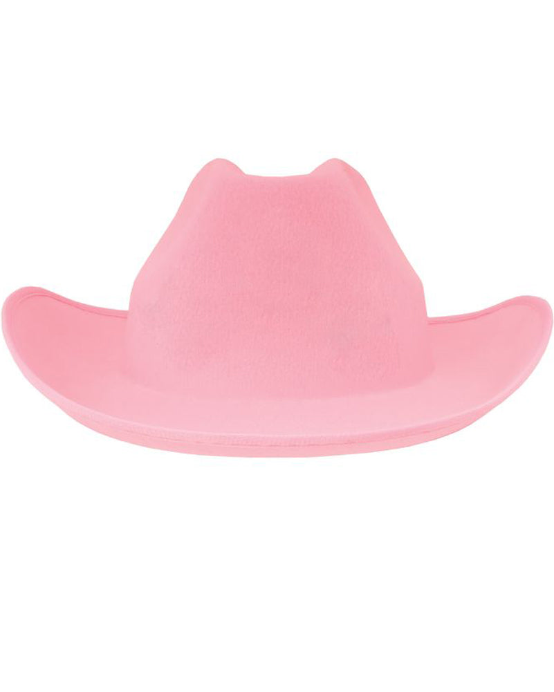 Pink Felt Cowgirl Hat with Tiara