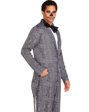 Pinstriped Nightmare Skeleton Mens Costume