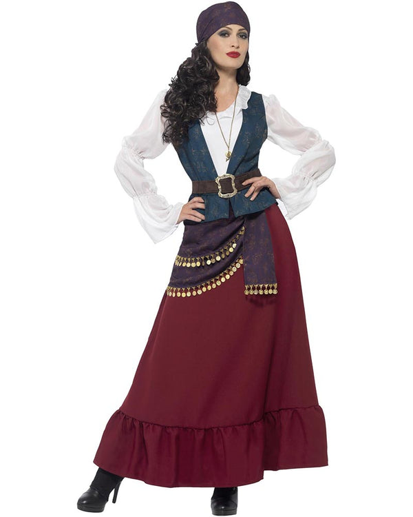Pirate Buccaneer Beauty Deluxe Womens Costume