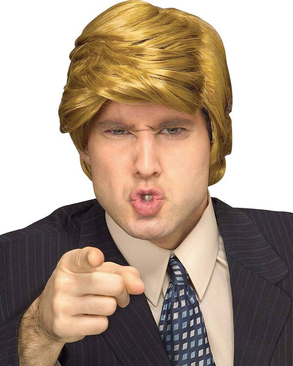 Political Billionaire Adult Wig