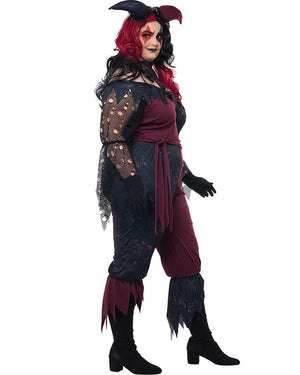 Psycho Jester Plus Size Womens Costume