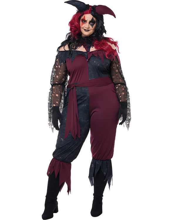 Psycho Jester Plus Size Womens Costume