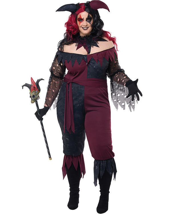 Psycho Jester Plus Size Womens Costume