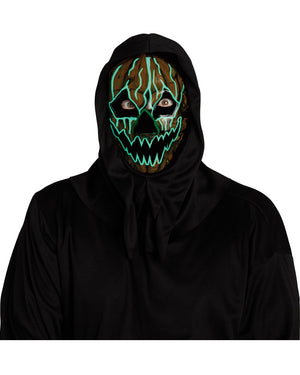 Pumpkin Reaper Light Up Electro Mask