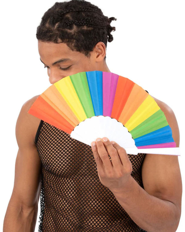 Rainbow Paper Fan