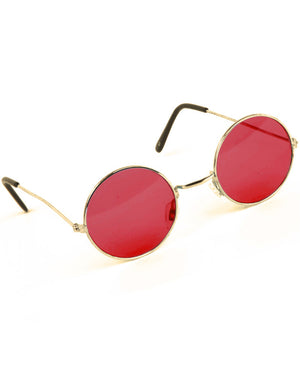 Red 1960s Lennon Glasses