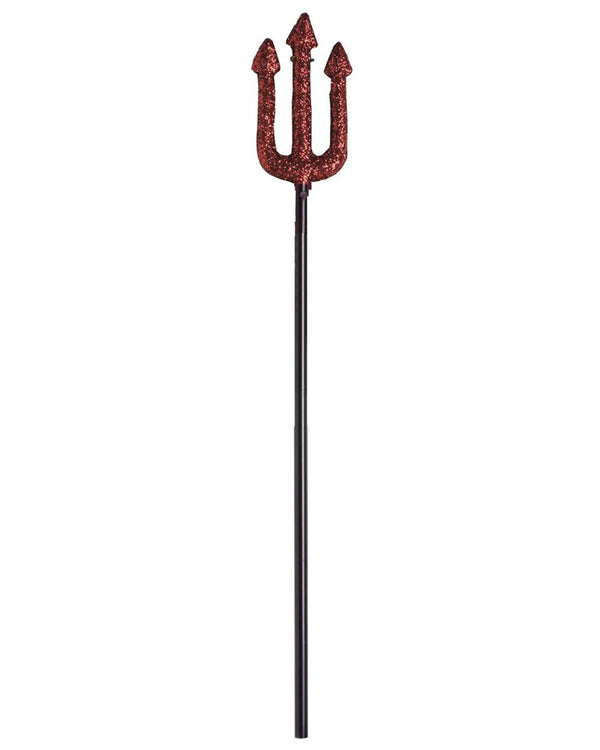 Red Glitter Trident 58cm