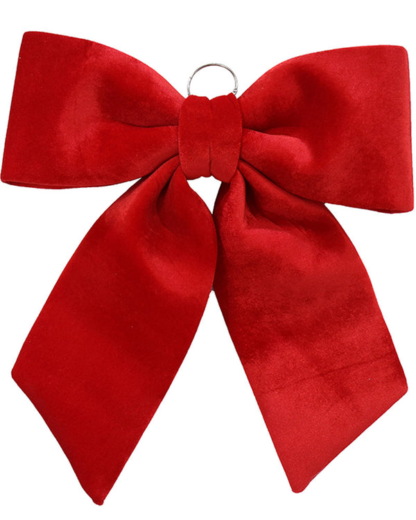 Christmas Red Velveteen Door Bow 75cm