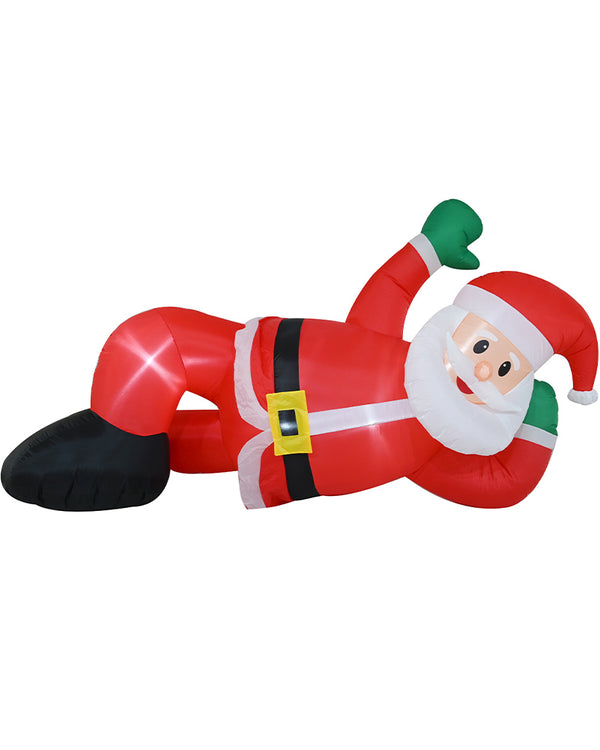 Relaxing Santa Christmas Lawn Inflatable 2.4m