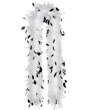 Roaring 20s Black and White Feather Boa