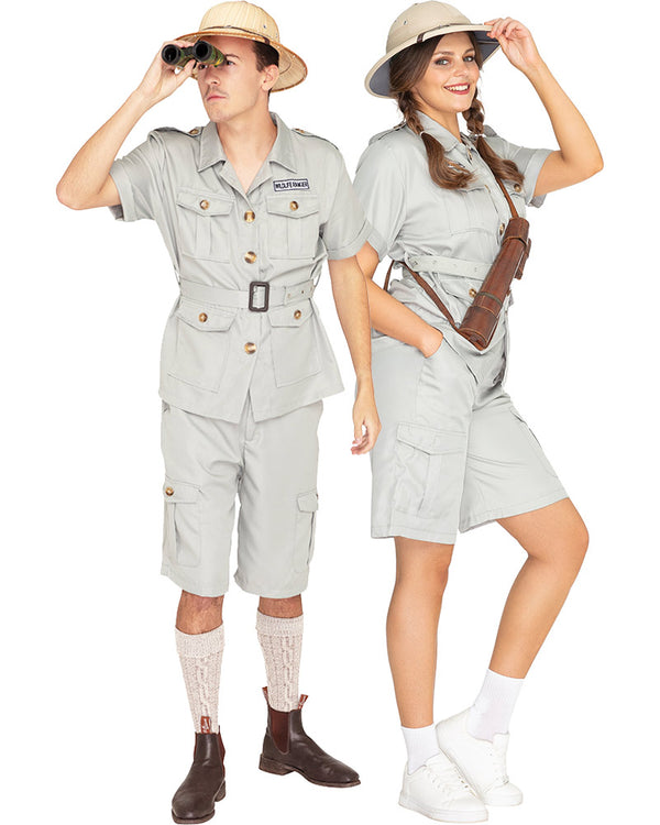 Safari Suit Deluxe Adult Plus Size Costume