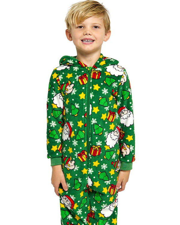 Santa Elves Green Kids Jumpsuit