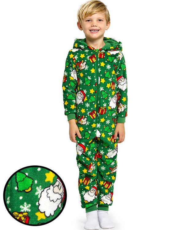 Santa Elves Green Kids Jumpsuit