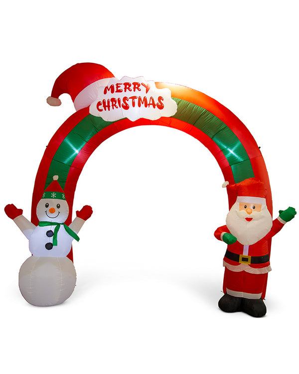 Santa Snowman Arch Inflatable Decoration 2.7m