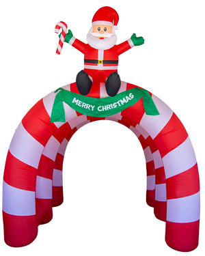 Santa Tunnel Arch Inflatable Christmas Decoration 3.3m