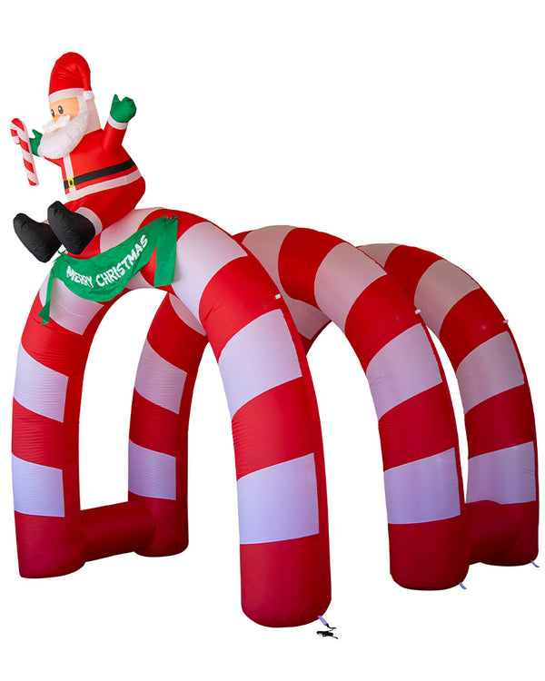 Santa Tunnel Arch Inflatable Christmas Decoration 3.3m