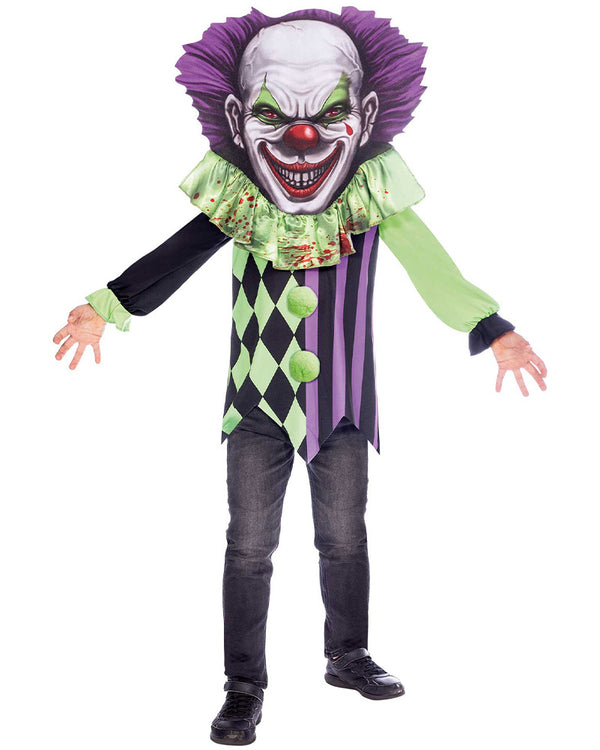 Scary Clown Big Head 4-6 Years