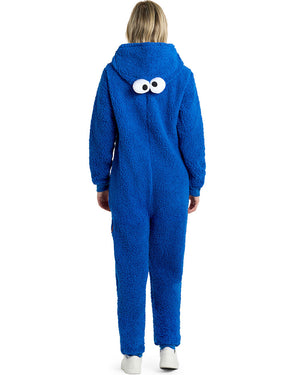 Sesame Street Cookie Monster Adults Opposuit Onesie