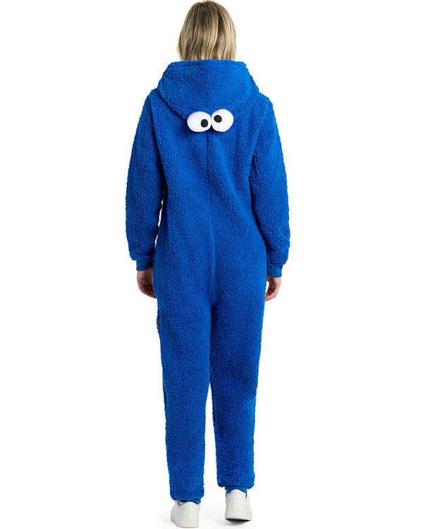 Sesame Street Cookie Monster Adults Opposuit Onesie