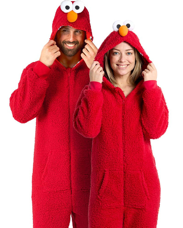 Sesame Street Elmo Adults Opposuit Onesie