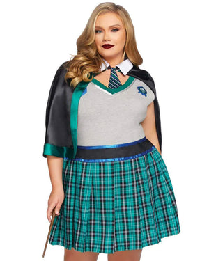 Sinister Spellcaster Student Uniform Plus Size Womens Costume