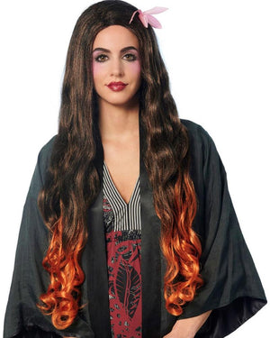 Sister Slayer Deluxe Long Brown Cosplay Wig