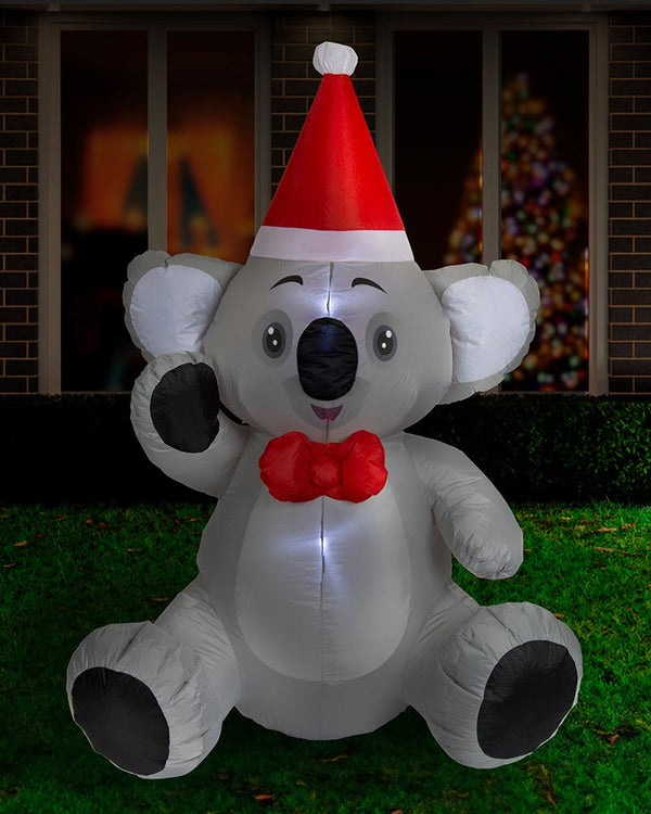 Sitting Koala Christmas Lawn Inflatable 1.5m