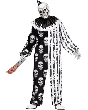 Skele Klown Mens Costume