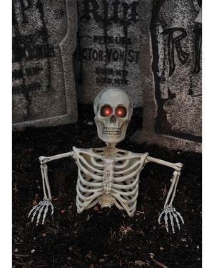 Skeleton with Light Up Eyes Grave Breaker 30cm