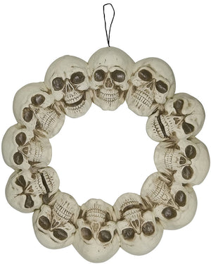 Skull Wreath Door Decoration 40cm