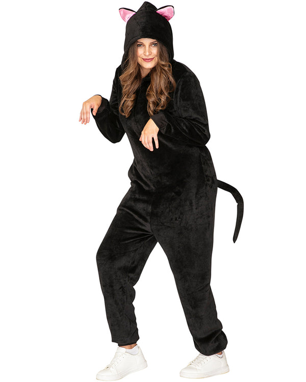 Slinky Black Cat Adults Costume