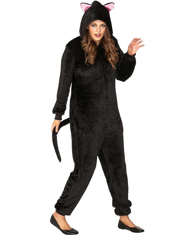 Slinky Black Cat Adults Costume