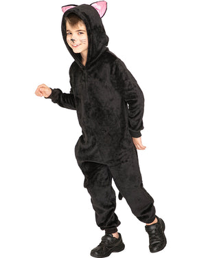 Slinky Black Cat Kids Costume