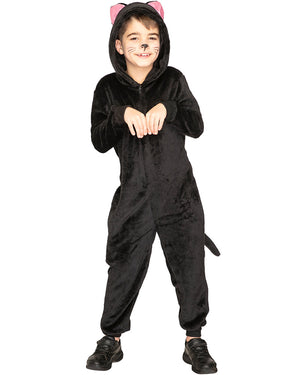 Slinky Black Cat Kids Costume