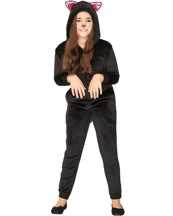 Slinky Black Cat Kids Costume