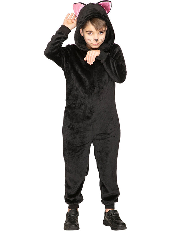 Slinky Black Cat Kids Costume