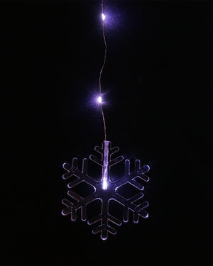 Snowflake Curtain White Christmas LED Pin Lights