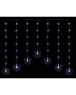 Snowflake Curtain White Christmas LED Pin Lights