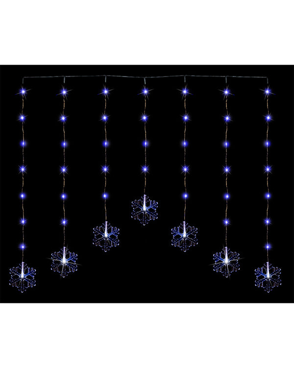 Snowflake Curtain White Christmas LED Pin Lights