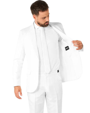 Solid White Mens Suitmeister