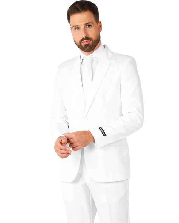 Solid White Mens Suitmeister