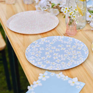 Hello Spring 25cm Floral Paper Plates Pack of 8