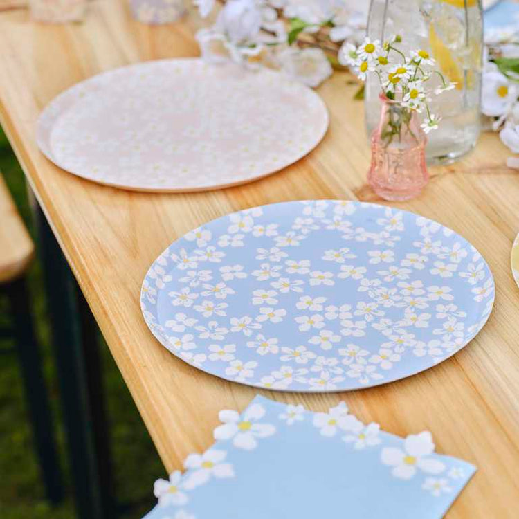 Hello Spring 25cm Floral Paper Plates Pack of 8